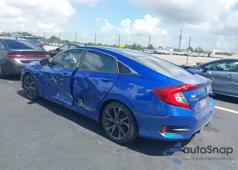 2020 Honda Civic Sport from USA, damaged, VIN 2HGFC2F87LH576597